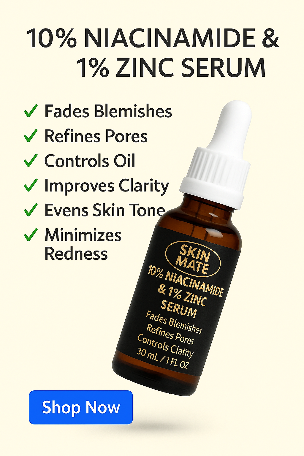 Skin Mate 10% Niacinamide +1% Zinc Serum