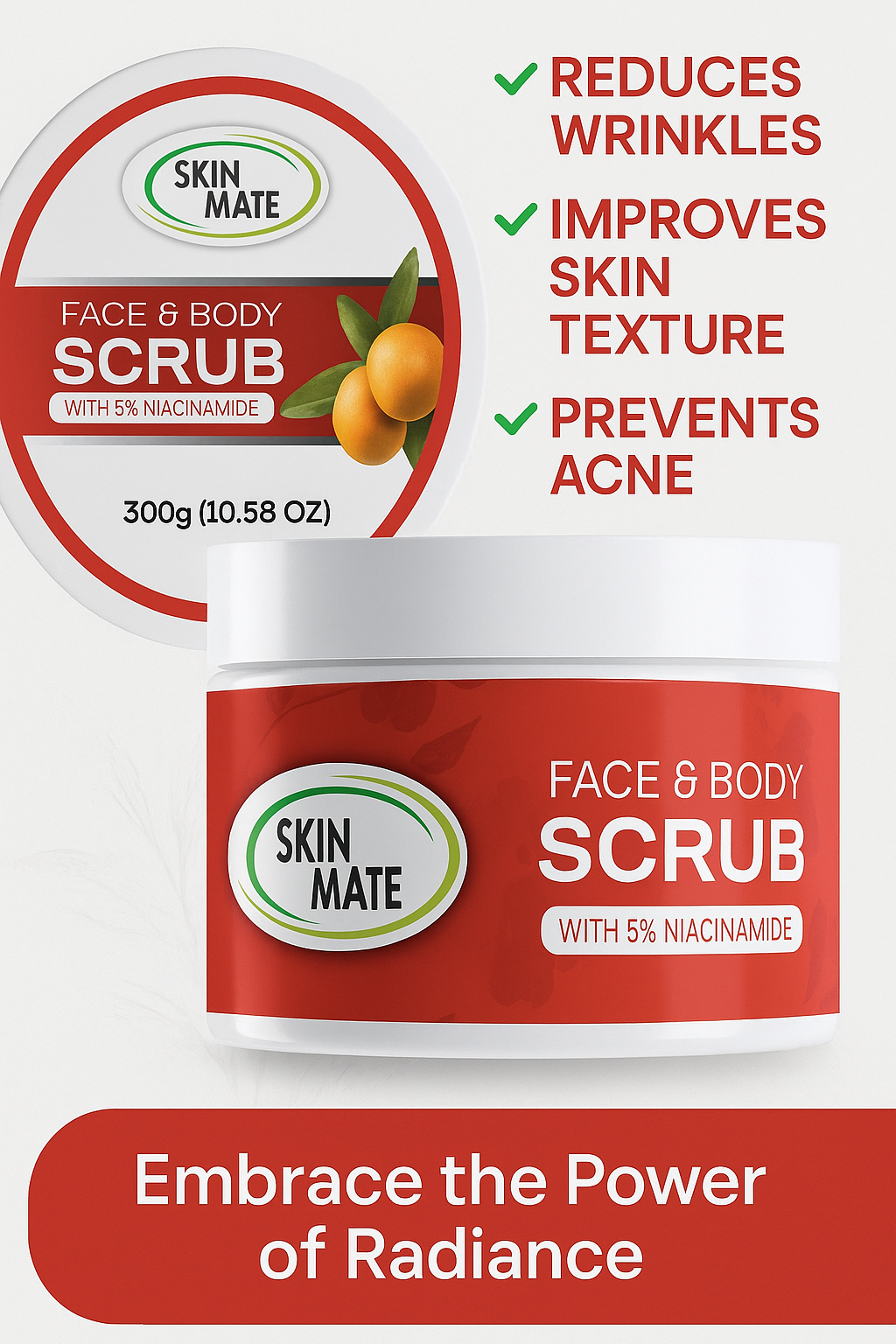 Skin Mate Face and Body Scrub